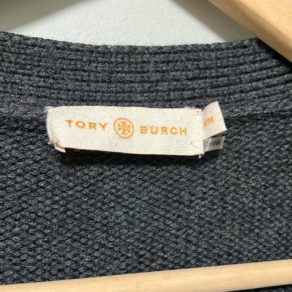 Tory Burch Gray 100% Merino Wool Sweater Vest - Picture 2 of 6